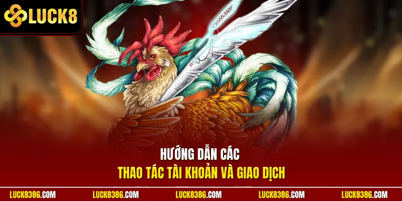 Hướng dẫn các thao tác tài khoản và giao dịch